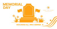 Memorial Day Tombstone Facebook Ad Design