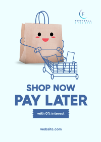 Cute Shopping Bag Flyer Design