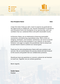 Tower Cityscape Letterhead Image Preview