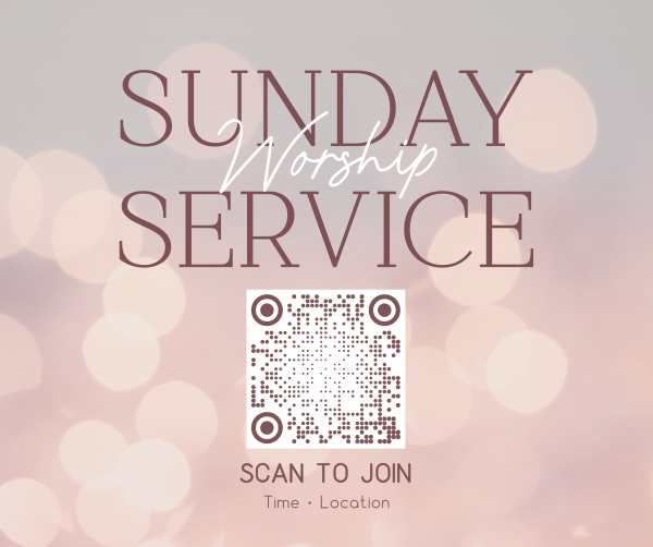 Sunday Worship Gathering Facebook Post Design