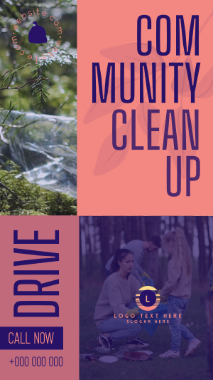 Community Clean Up Drive Facebook story Image Preview