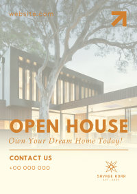 Modern Open House Today Poster Image Preview