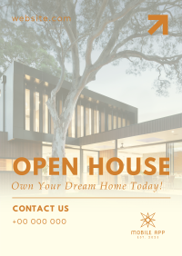Modern Open House Today Poster Image Preview