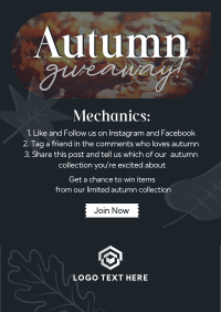Autumn Leaves Giveaway Flyer Design