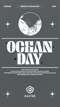Retro Ocean Day Instagram Reel Image Preview