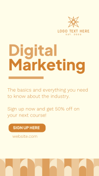 Digital Marketing Course Facebook story Image Preview