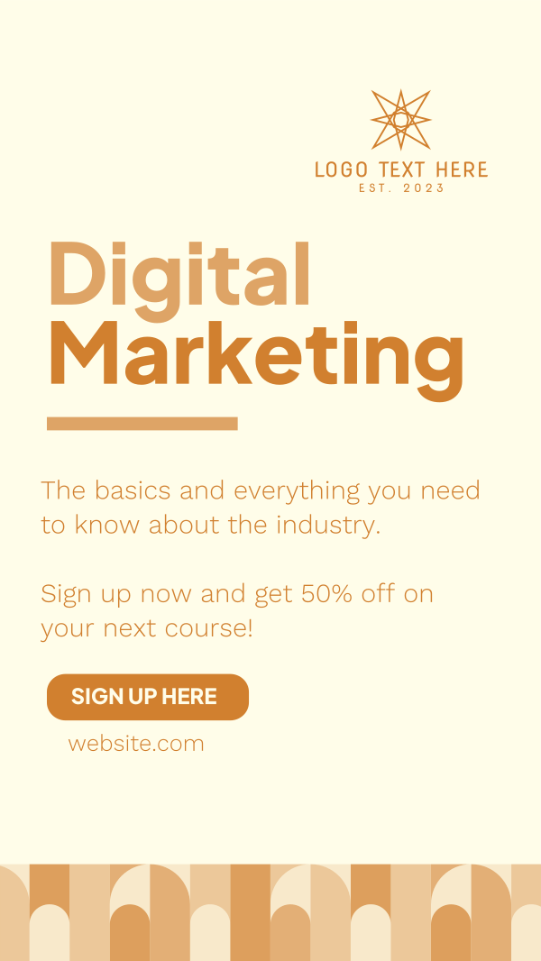 Digital Marketing Course Facebook Story Design