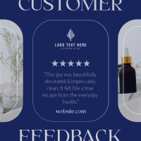 Spa Customer Feedback Instagram post Image Preview