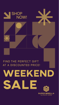 Geometric Weekend Sale Facebook Story Image Preview