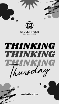 Quirky Thinking Thursday TikTok Video Design