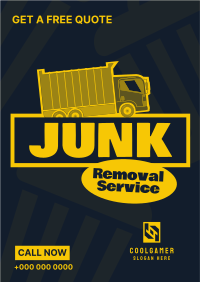 Junk Removal Stickers Flyer Image Preview