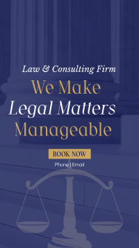 Making Legal Matters Manageable Instagram story Image Preview