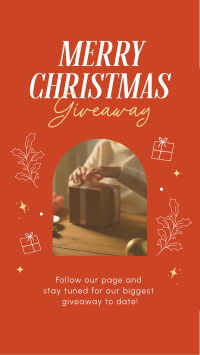 Holly Christmas Giveaway TikTok video Image Preview
