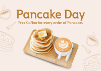 Pancake & Coffee Postcard Image Preview
