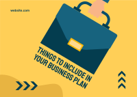 Business Plan Postcard Image Preview