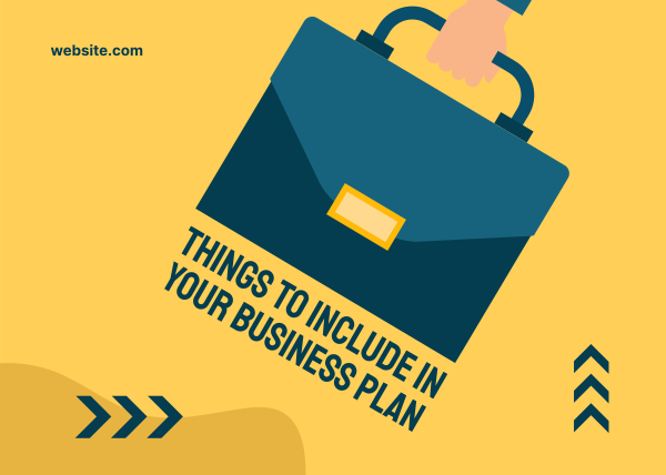 Business Plan Postcard Design Image Preview