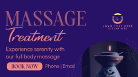 Massage Treatment Wellness Facebook Event Cover Design