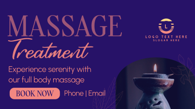 Massage Treatment Wellness Facebook event cover Image Preview