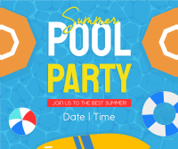 Summer Pool Party Facebook post Image Preview