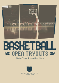 Basketball Ongoing Tryouts Flyer Image Preview