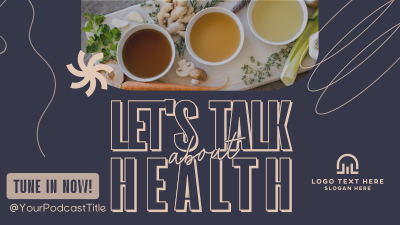 Health Wellness Podcast Facebook event cover Image Preview