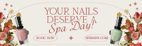 Floral Nail Services Twitter Header Image Preview