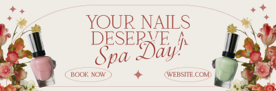 Floral Nail Services Twitter header (cover) Image Preview