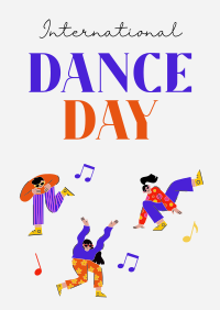 Groovy Dance Day Poster Design