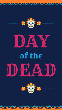 Festive Day of the Dead Facebook Story Preview