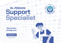 Tech Support Specialist Postcard Image Preview