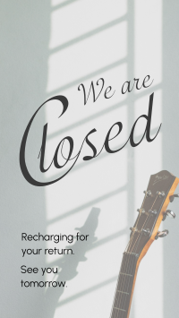 We're Closed Instagram Story Design