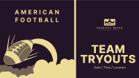 American Football Facebook Event Cover Design