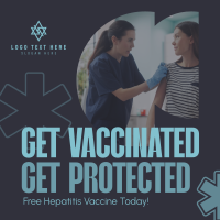 Get Hepatitis Vaccine Instagram Post Design