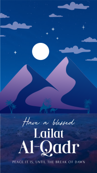 Blessed Lailat al-Qadr Instagram Story Design
