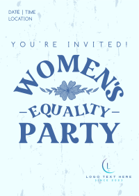 Women's Equality Celebration Flyer Design