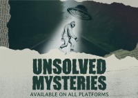 Rustic Unsolved Mysteries Postcard Design
