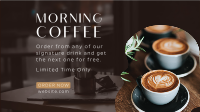 Early Morning Coffee Facebook Event Cover Design