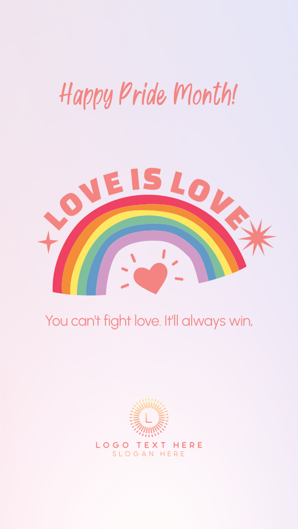 Love Is Love Instagram Story Design Image Preview