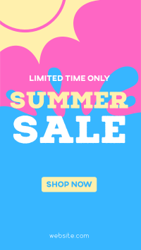 Summer Sale Splash TikTok Video Design