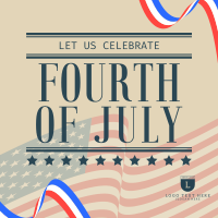 4th of July Greeting Instagram Post Design