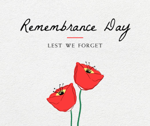 Simple Remembrance Day Facebook post Image Preview