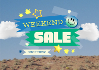 Fun Weekend Sale Postcard Image Preview