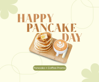 Pancakes Plus Latte Facebook Post Design