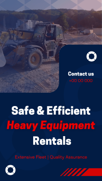 Corporate Heavy Equipment Rentals YouTube short Image Preview
