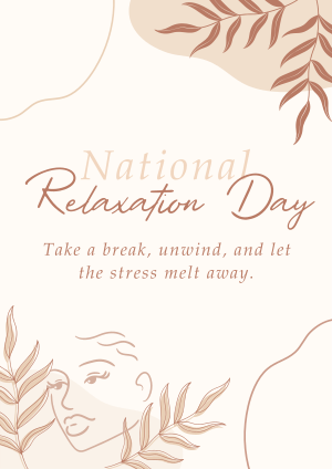 National Relaxation Day Flyer Image Preview