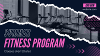 Ripped Off Summer Fitness Facebook Event Cover Design