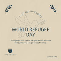 World Refugee Support Instagram Post Design