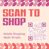 Geometric Shape Scan Instagram Post Preview