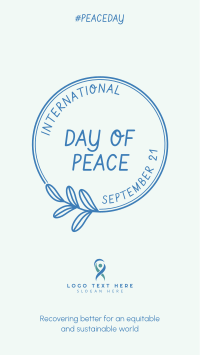 Day Of Peace Badge Facebook story Image Preview