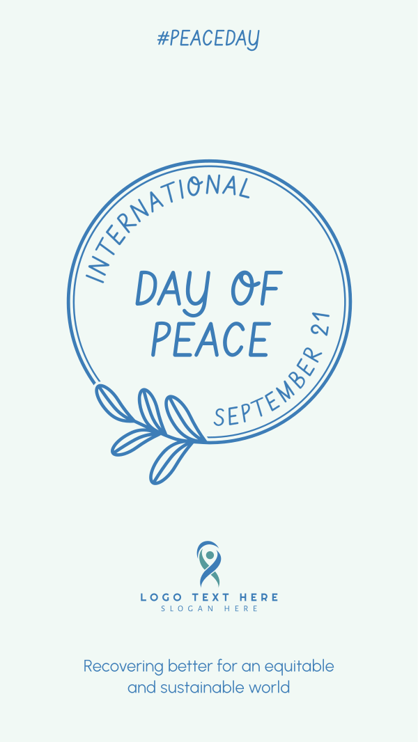 Day Of Peace Badge Facebook Story Design Image Preview